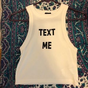 “Text Me” Tank!
